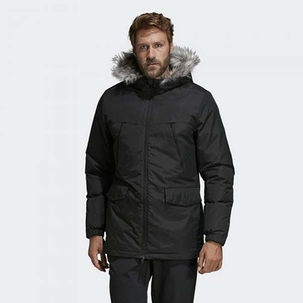Áo Khoác Adidas Hooded Parka Jacket Faux Fur CF0879 Màu Đen Size S - 1