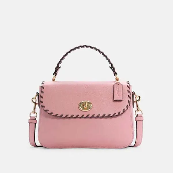 Túi Xách Coach Marlie Top Handle Satchel With Whipstitch Màu Hồng - Túi xách - Vua Hàng Hiệu