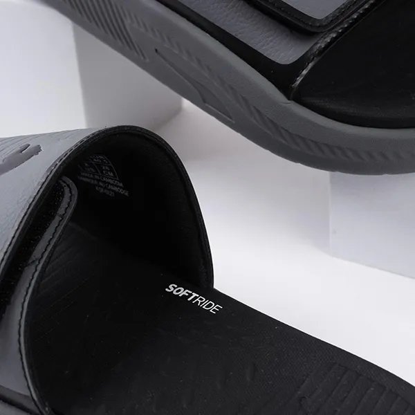 Dép Puma Softride Slides Black-Steel Gray Màu Đen Phối Xám