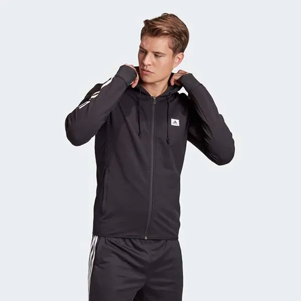 Áo Khoác Adidas Designed To Move Motion Hooded Track GD5279 Màu Đen Size S