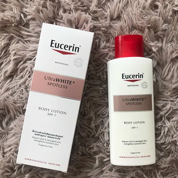 Sữa Dưỡng Thể Trắng Da Nhạy Cảm Eucerin Ultra White Spotless Body Lotion SPF7 250ml
