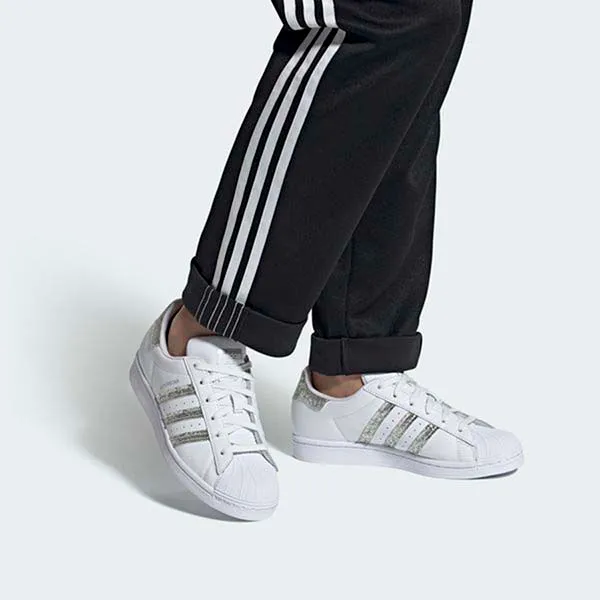 Giày Thể Thao Unisex Adidas Superstar Diamond White/Silver FZ4445 Màu Trắng - Giày - Vua Hàng Hiệu
