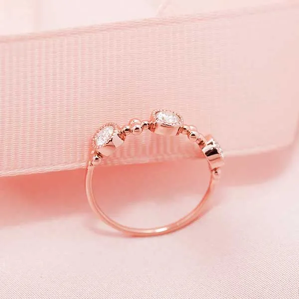 Nhẫn Morina CLOVER N0267 Màu Vàng Hồng