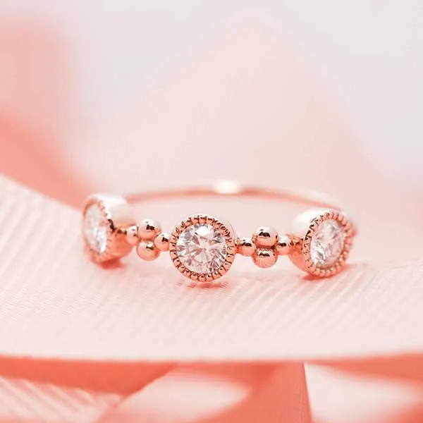 Nhẫn Morina CLOVER N0267 Màu Vàng Hồng