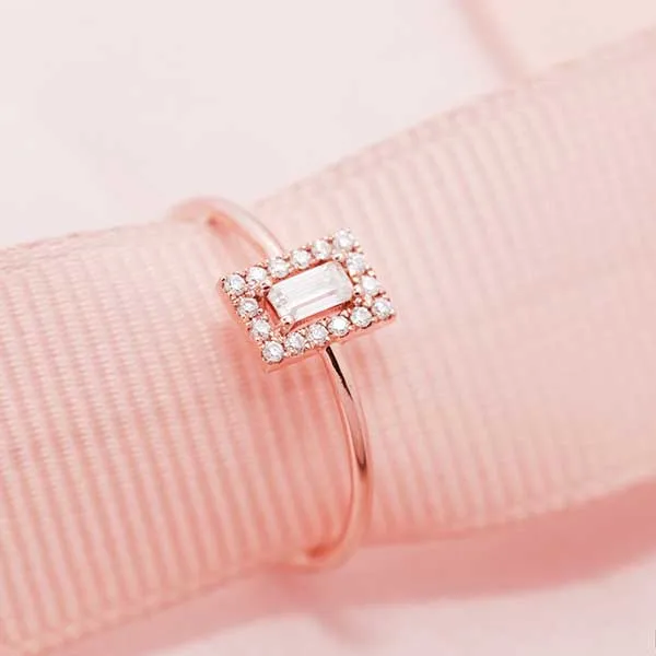 Nhẫn Morina CHAMP N0158 Màu Vàng Hồng