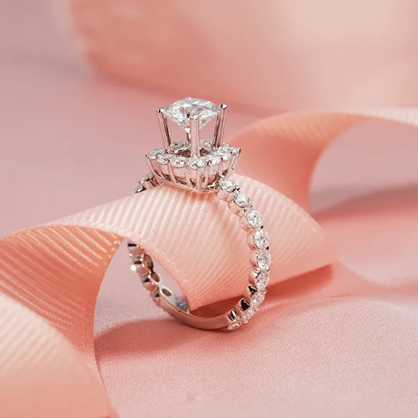 Nhẫn Đính Hôn Morina Caroline N0616 Màu Vàng Trắng - Trang sức - Vua Hàng Hiệu