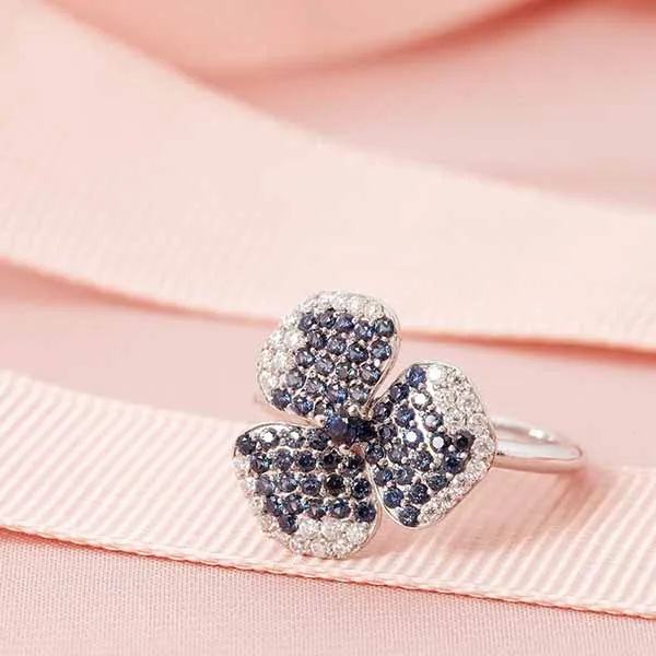 Nhẫn Morina HYDRANGEA N0661 Màu Vàng Trắng - Trang sức - Vua Hàng Hiệu