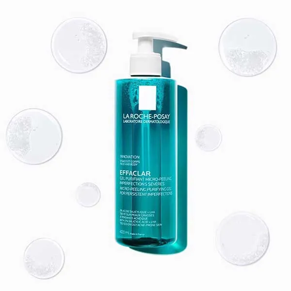 Gel Rửa Mặt Và Tắm La Roche-Posay Effaclar Micro-Peeling Purifying Gel 400ml - Sữa Rửa Mặt - Vua Hàng Hiệu