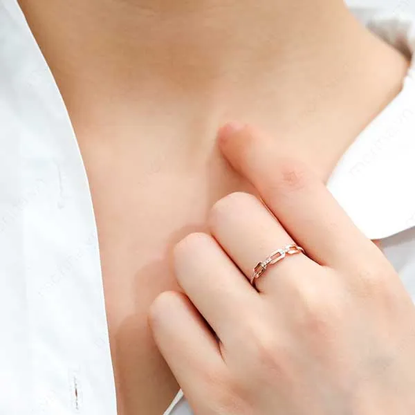 Nhẫn Morina CHAIN N0339 Màu Vàng Hồng