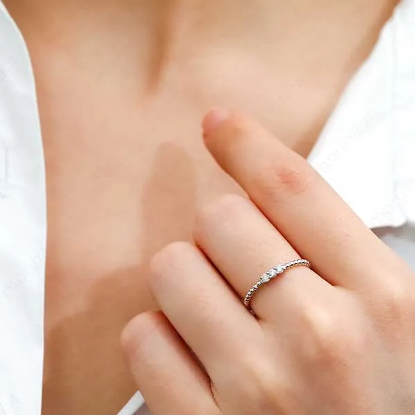 Nhẫn Morina DAISY N0276 Màu Vàng Trắng