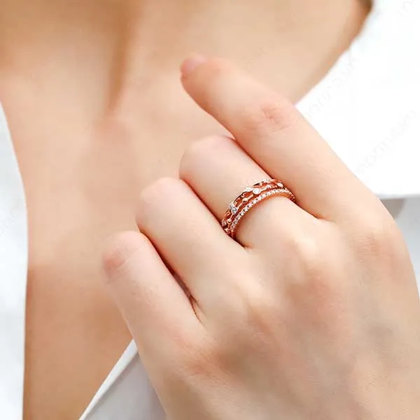 Nhẫn Morina CLARA N0346 Màu Vàng Hồng