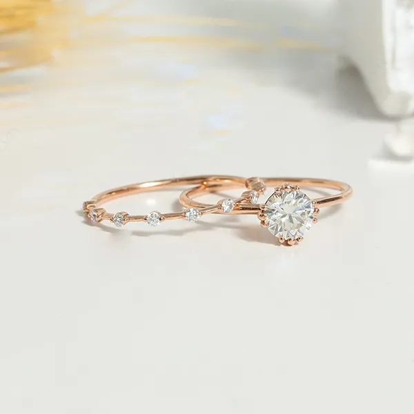 Nhẫn Morina Twinly N0205 Màu Vàng Hồng