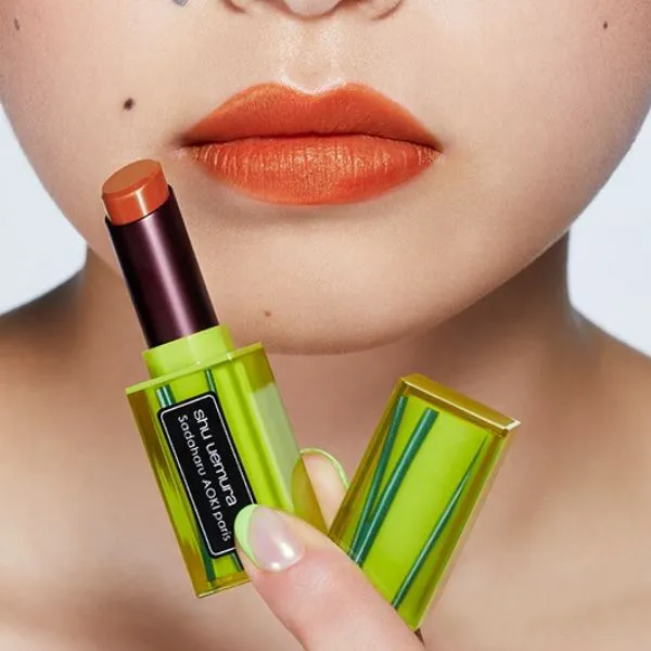 Son Shu Uemura X Sadaharu Aoki Paris Vỏ Xanh Mikan Ginger Màu Cam Cháy (New 2021) - Son Môi - Vua Hàng Hiệu