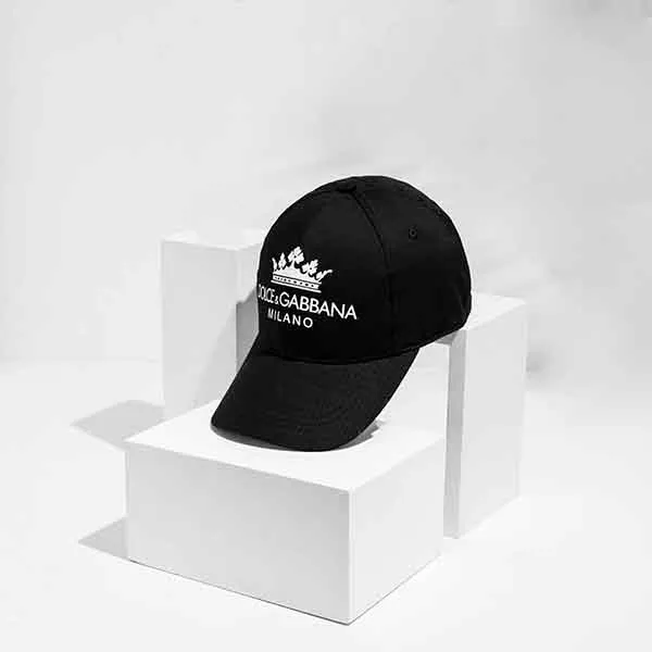 Mũ Dolce & Gabbana D&G Baseball Cap With Patch Màu Đen Size 58 - Mũ nón - Vua Hàng Hiệu
