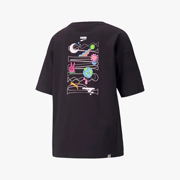 Áo Thun Nữ Puma Downtown Graphic Màu Đen - Thời trang - Vua Hàng Hiệu