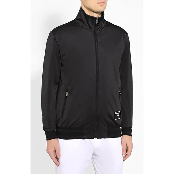 Áo Khoác Nam Dolce & Gabbana D&G G9IQJT-HU7B7 Logo Patched Sweatshirt Black Size 44