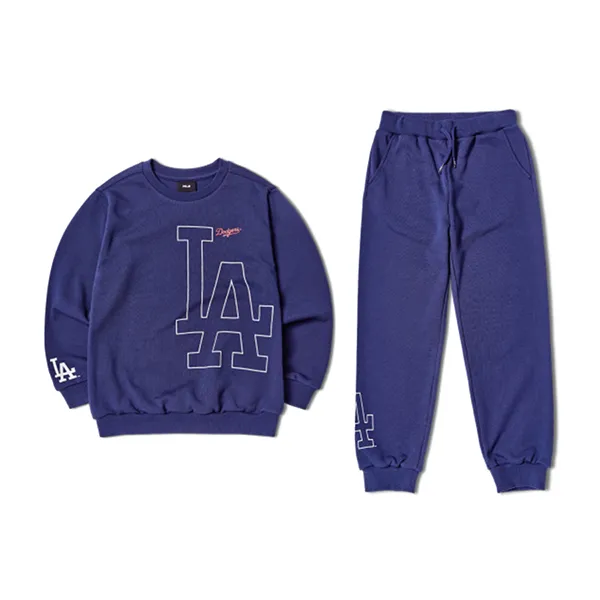 Bộ Quần Áo Nỉ MLB Kids Logo Mega LA Dodgers 7AS200114-07INS Màu Xanh Than