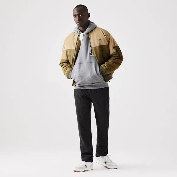 Áo Bomber Lacoste Men’s Bimaterial Quilted Zip Bomber Jacket Màu Nâu Size 46 - Thời trang - Vua Hàng Hiệu