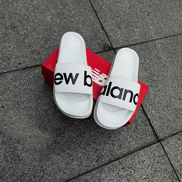 Dép New Balance White Logo SMF200WT Màu Trắng Size 40 - Dép - Vua Hàng Hiệu