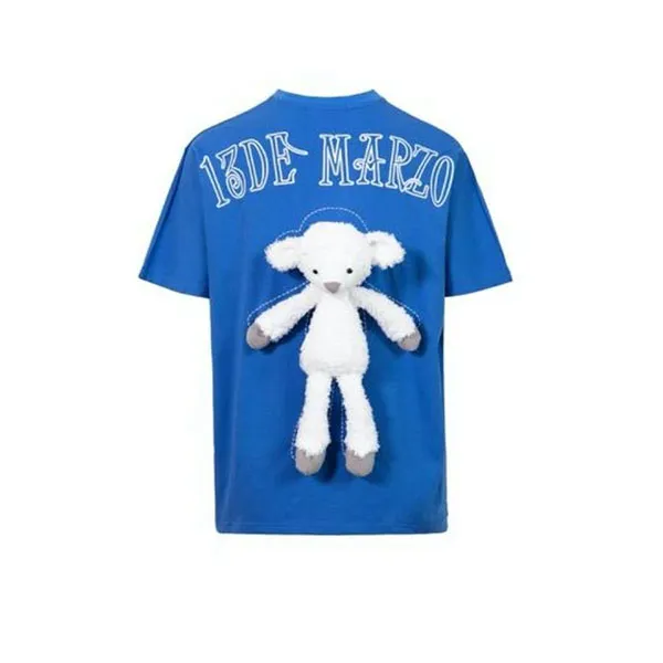 Áo Phông 13 De Marzo Plush Sheep Toy T-Shirt Blue
