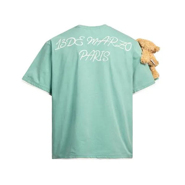 Áo Phông 13 De Marzo Short Sleeve Teddy Bear Tee Biscay Green