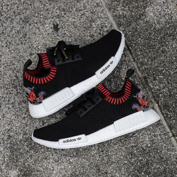 Giày Thể Thao Adidas Nmd R1 Primeknit Dragon Patch Màu Đen Size 40 - Giày - Vua Hàng Hiệu