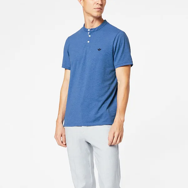 Áo Thun Nam Dockers Mock Neck Polo Slim Fit 872980006 Màu Xanh Blue - Thời trang - Vua Hàng Hiệu