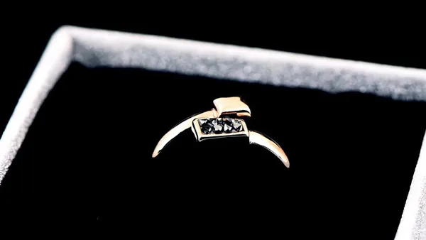 Nhẫn Saga 00125 RGBK-JZ Đính Đá Swarovski Màu Vàng Hồng - Trang sức - Vua Hàng Hiệu