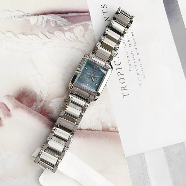 Đồng Hồ Nữ Citizen L Ladies Eco-Drive EW5551-56N Sapphire Class Màu Bạc Mặt Xanh