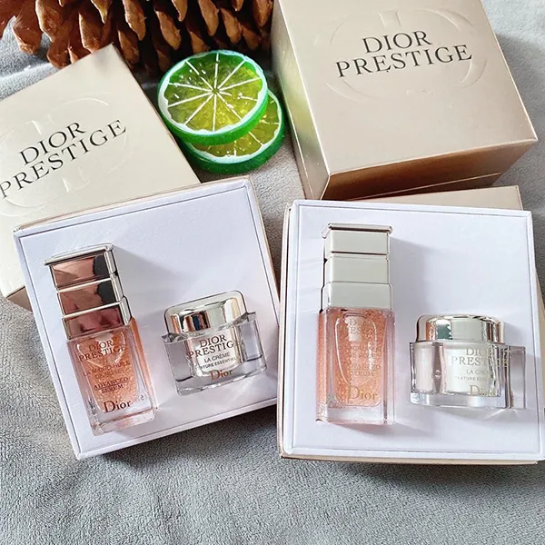 Set Dior Prestige Serum Hoa Hồng Mini 5ml + Kem Prestige La Creme Texture Essentielle 5ml