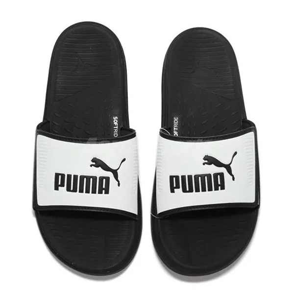 Dép Puma Softride Slide 382111 05 Màu Đen Trắng