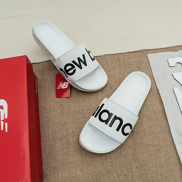 Dép New Balance White Logo SMF200WT Màu Trắng Size 40 - Dép - Vua Hàng Hiệu