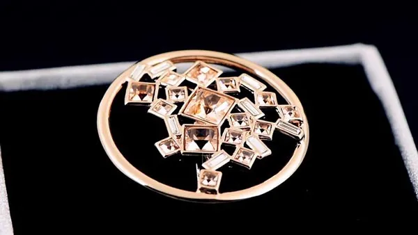 Nhẫn Saga 00131 LGCH-JZ Đính Đá Swarovski Màu Vàng Hồng - Trang sức - Vua Hàng Hiệu