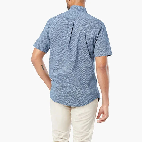 Áo Sơ Mi Cộc Tay Dockers Signature Comfort Flex Shirt, Classic Fit 547080280 Màu Xanh Xám - Thời trang - Vua Hàng Hiệu