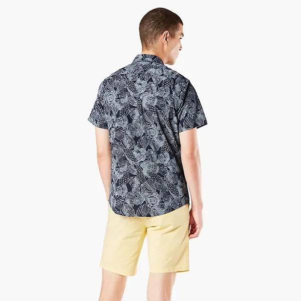 Áo Sơ Mi Cộc Tay Dockers Camisa Casual SF Washed Poplin Standard Fit Azul Marino Màu Xanh Đen - Thời trang - Vua Hàng Hiệu