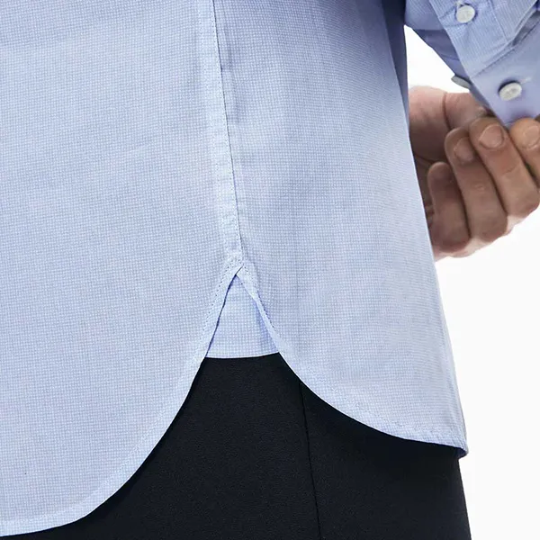 Áo Sơ Mi Lacoste Men's Slim Fit Shirt CH0407 00 58M Màu Xanh Kẻ Size 38 - Thời trang - Vua Hàng Hiệu
