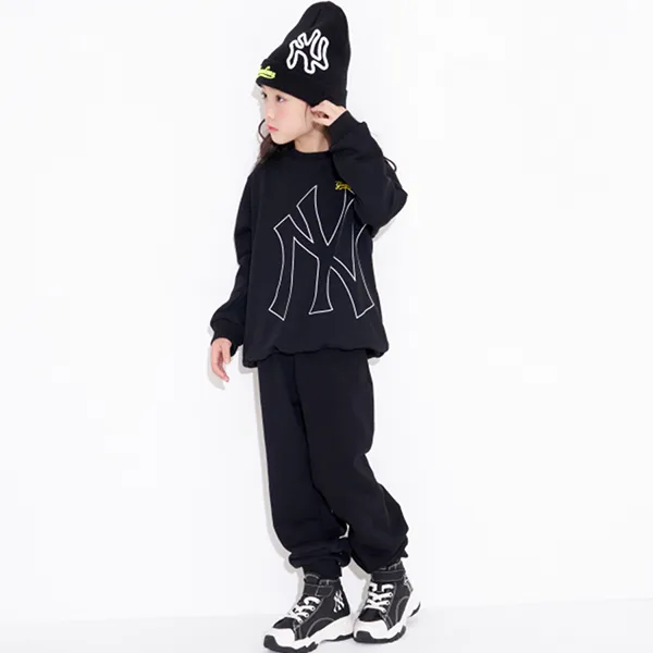 Bộ Quần Áo Nỉ MLB Kids Logo Mega New York Yankees 7AS200114-50BKS Màu Đen