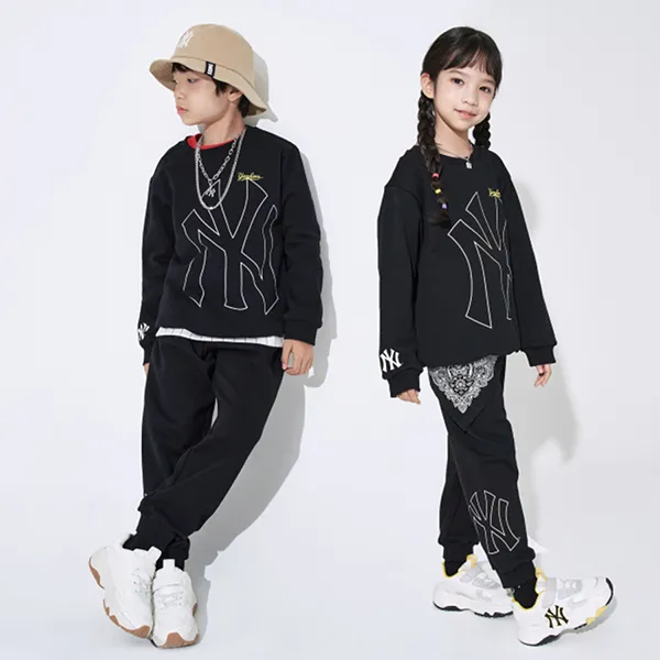 Bộ Quần Áo Nỉ MLB Kids Logo Mega New York Yankees 7AS200114-50BKS Màu Đen