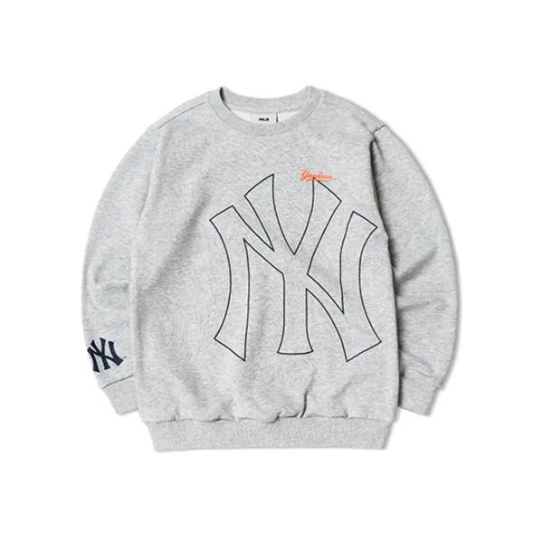 Bộ Quần Áo Nỉ MLB Kids Logo Mega New York Yankees 7AS200114-50MGL Màu Xám