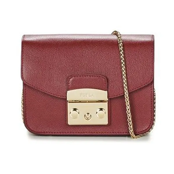 Túi Đeo Chéo Furla Metropolis Mini Shoulder Bag Màu Đỏ Cherry Ciliegia - Túi xách - Vua Hàng Hiệu