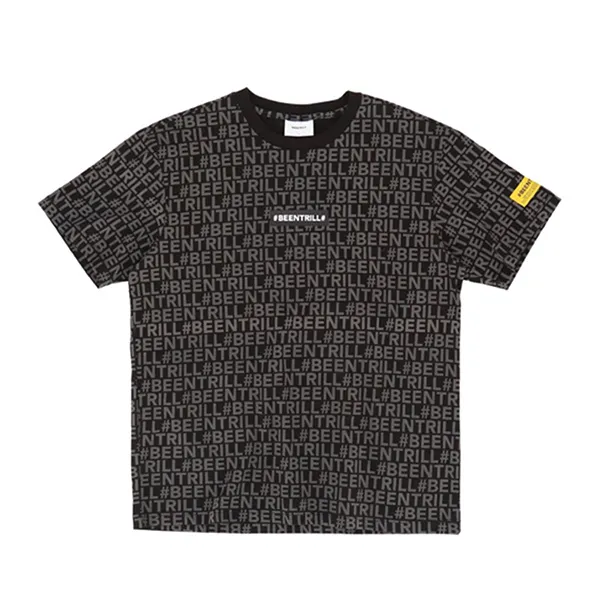 Áo Phông Beentrill Monogram Comfort Fit Short Sleeve T-Shirt Màu Đen Size M - 1