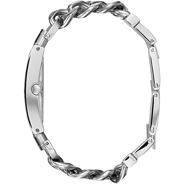 Đồng Hồ Guess Rectangle Analog Women Quartz Watch W1121l1 Màu Bạc
