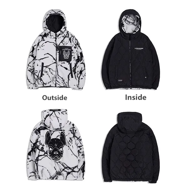Áo Khoác LifeWork Bubbling Quilted Reversible Two Side Jacket Màu Trắng - Thời trang - Vua Hàng Hiệu