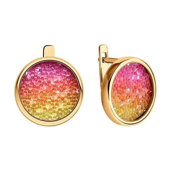 Khuyên Tai Sokolov 93021138 Bằng Bạc 925 Đính 1 Viên Pha Lê Swarovski