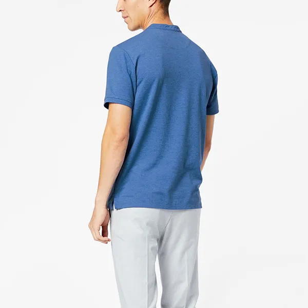 Áo Thun Nam Dockers Mock Neck Polo Slim Fit 872980006 Màu Xanh Blue - Thời trang - Vua Hàng Hiệu