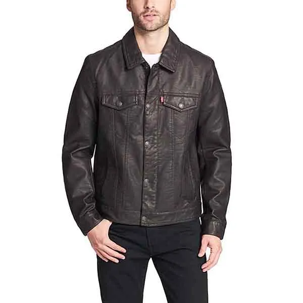 Mua Áo Khoác Da Nam Levi's Faux Leather Classic Trucker Jacket Rugged Brown  Màu Nâu Đen - Levi's - Mua tại Vua Hàng Hiệu h039453