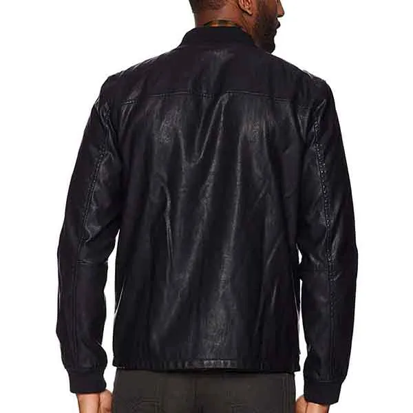 Áo Khoác Da Nam Levi's Faux Leather Depot Jacket Màu Đen - Thời trang - Vua Hàng Hiệu