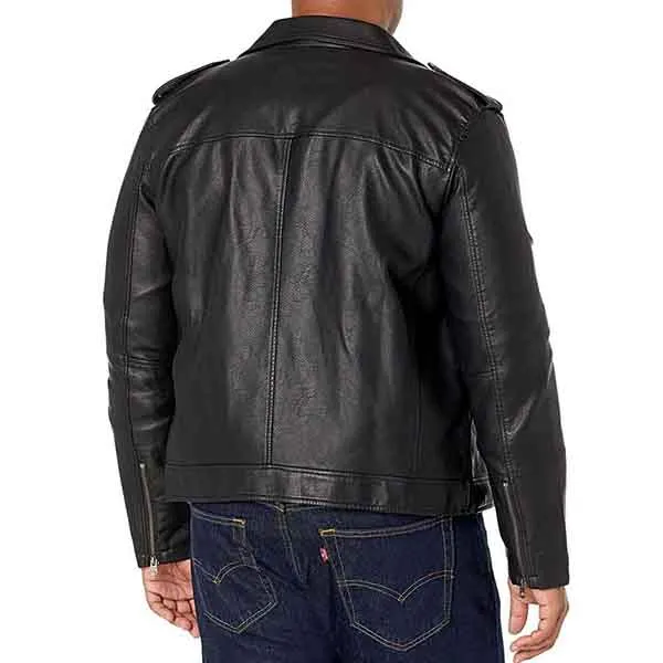 Áo Khoác Da Nam Levi's Faux Leather Motorcycle Jacket Black Màu Đen - Thời trang - Vua Hàng Hiệu
