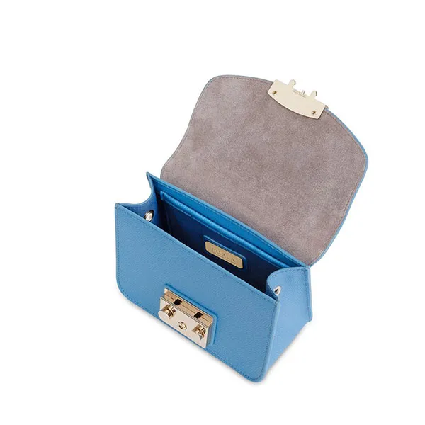 Túi Đeo Chéo Furla Metropolis Mini Crossbody Veronica E Màu Xanh Dương