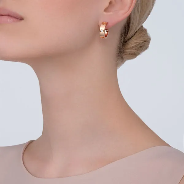 Khuyên Tai Jewery Luxury Love 1 Viên Kim Cương